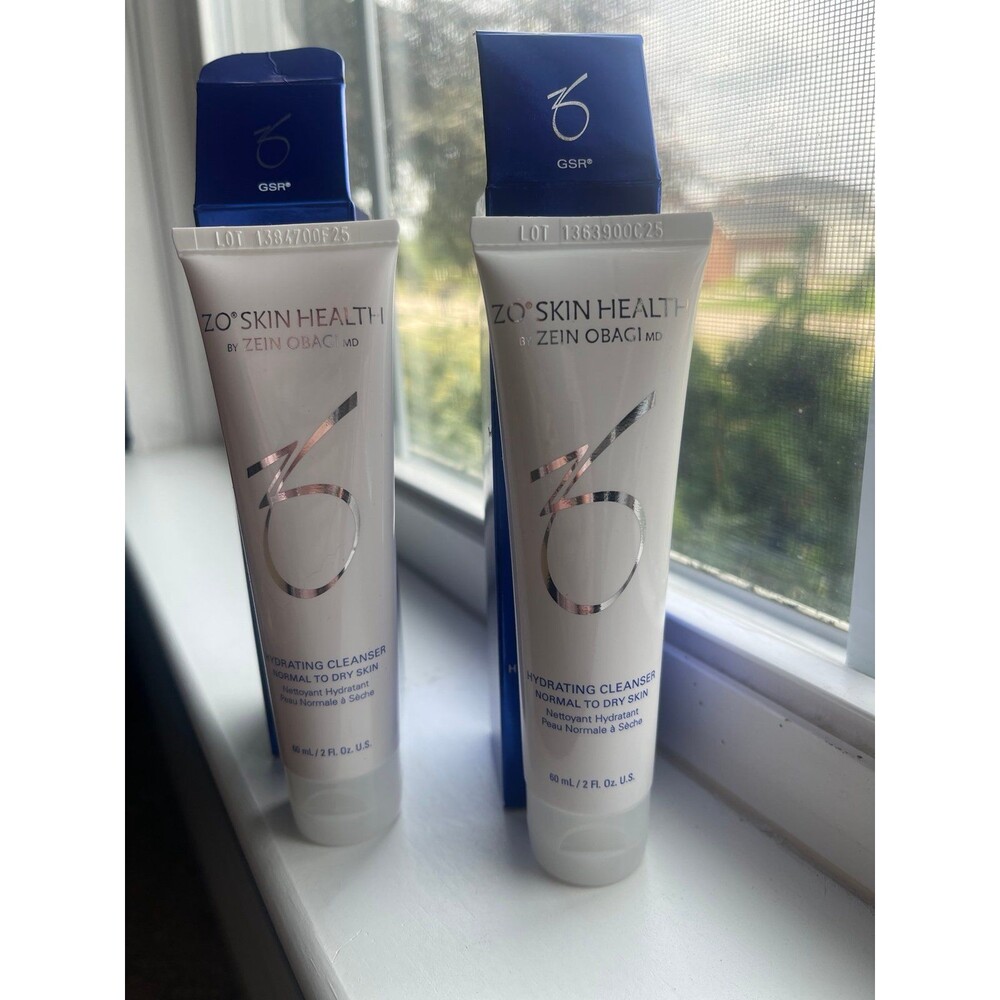 ZO SKIN HEALTH Hydrating Cleanser Normal to Dry Skin 2 Fl Oz (2 Pack) Sealed